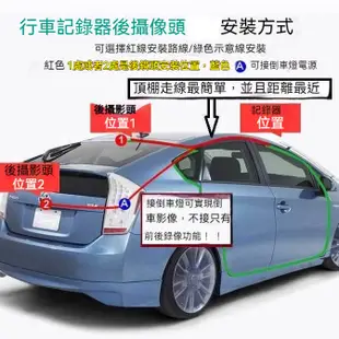 行車紀錄器 行車記錄器 行車記錄儀全景超高清屏幕夜視迷你隱藏雙鏡頭倒車車載免安裝 行車紀錄 行車記錄