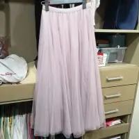 在飛比找蝦皮購物優惠-Ajpeace 乾燥玫瑰色 粉櫻花色 紗裙 長裙 三層紗