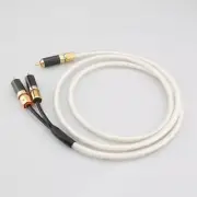 RCA to 2 RCA Male Y Splitter Stereo Audio Cable for HIFI Home Subwoofer