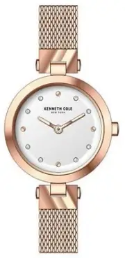 Kenneth cole KC50511003 Women's New York Classic Rose Gold Steel Mesh Watch