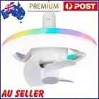 Ceiling Fans with Light Bulb Remote RGB Mode Light Socket Fan 3 Color Dimmable