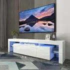 2m Modern 2 level LED TV Cabinet Entertainment Unit Stand High Gloss MLD06-1/2