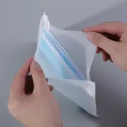 10Pcs Frosted Transparent Bag With Pull Tab Travel Sock Packaging Bag Resealable