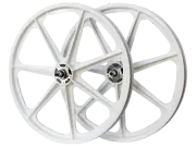 SKYWAY 24" Tuff II Rivet Wheels White