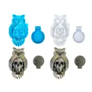 Owl and Skull Wall Decor Moulds Silicone for Home and Party