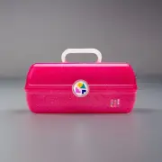 Caboodles On-The-Go Girl Storage Makeup Bag Box - Pink Sparkle Clear Handle