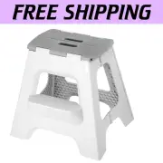 Portable Folding Step Stool - 16-inch Lightweight Design for Safe Heights Access