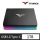 【TEAM 十銓】T-FORCE TREASURE TOUCH RGB 1TB Type C SSD 觸控燈效 外接式固態硬碟