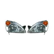 Pair of Head Light Right & Left Side for Honda Cr V 12/2001 - 09/2004
