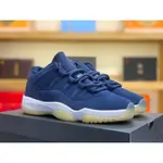 HOT SALEREAL SHOT AIR JORDAN 11 LOW “RE2PECT” 藍色麂皮LEATHERAV2