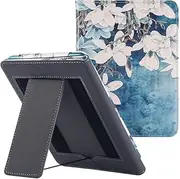Stand Case for Kindle Paperwhite 12th Generation & Kindle Colorsoft Signature Edition eReader (7",2024) - PU Leather Sleeve Cover with Hand Strap/Auto Sleep/Wake (B)