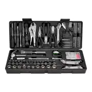 Mechanics Tool Set 130 Piece Set Drive Socket Ratchet Mechanics Case Tools New