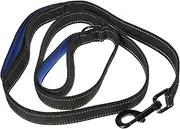 VILLFUL Double Handle Dog Leash for Training Comfortable Pet Traction Rope Labour Saving Design for Outdoor Activities and Walking Rotation Linker