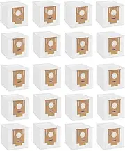 20 Pack Vuzsbcmx Disposable Dust Bags Compatible with Deebot Ozmo T8 AIVI T8 Max, AIVI & T8, T9 T9+ N8 N8 Pro Plus Series DX93 DDX96 Vacuum Cleaner Parts, Dust Bag Also Compatible with Yeedi K781+