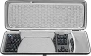 Geekria Keyboard and Mouse Combo TKL Case, Hard Shell Travel Carrying Bag for 80% Compact 87 Key Computer Mechanical Gaming Keyboard, Compatible with Logitech G915 TKL+G502 Mouse (Dark Gray)