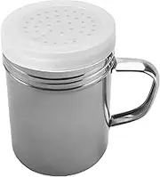Cooking Dredges - Salt Pepper Metal Dredge with Lids Seasonings Shakers | Condiment Pepper Shaker Rustproof | Versatile Rustproof Fine Mesh | Mesh Dredges Shakers for Barbecues Restaurants