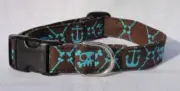 Skull with Anchor Bones Pirate Dog pet Collar CUSTOM MADE Adjustable CUTE