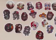 38 ASSORTED DEAD OF THE DEAD Peal off Stickers New