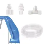 Pool Slide Water Tubing Kit Inground Pool Slide Hose Kit Sprayer/Spray Kit