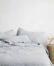 Linen Duvet Cover Set - Sky