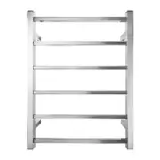 Forme Square 6 Bar Heated Towel Rail