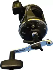 Magda Pro Line Counter Levelwind Trolling Reel, Small, Black/Silver, MA-30DLX