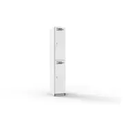 Space 2 Door Melamine Locker 1850Mm H X 305Mm W X 455Mm D White
