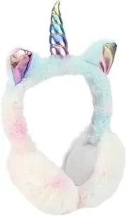 [HAPINARY] 1pc Cartoon Unicorn Earmuffs Plush Ear Warmers for Boys and Girls Soft Comfortable Winter Ear Covers Skin-friendly Material for Girls