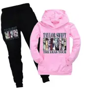 Taylor Swift The Eras Tour Print Tracksuit Set Kids Teenager Pullover Hoodie Hooded Sweatshirt Tops Jogger Pants Sweatsuit Casual Outfits Suit For ...