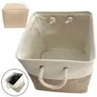 Dirty Clothes Basket Canvas Storage Basket Foldable Storage Basket