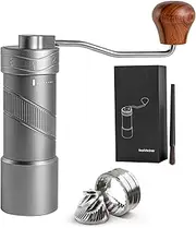 Gocoffun Manual Coffee Grinder, Stainless Steel Conical Burr, Adjustable Grinding Setting, Suitable for Espresso and French Press