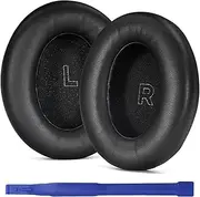 Aiivioll QC Ultra Ear Pads for Bose QuietComfort(QC) Ultra Wireless Headphones, Ear Cushions with Softer Protein Leather, Replacement Earpads Noise Cancelling Memory Foam (Black)