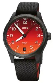Oris ProPilot Automatic Carbon Fiber Black Textile Strap Watch 400 7784 8786-Set