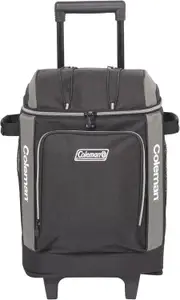 Coleman 42 Can Wheeled Soft Cooler Insulated Outdoor Camping Picnic Bag in Black