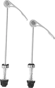 Extended Bike Hub Stems for Quick Release Skewers Set of 2 and Road Bike Hardware Secure Locking Mechanism