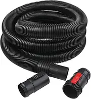 WORKSHOP Wet/Dry Vacs Shop Vacuum Accessories WS25021A Long Hose Attachment, 2-1/2-inch x 13-feet Locking Hose for Wet Dry Shop Vacuum Cleaners