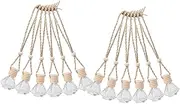 ELAYARD 12Pcs Decorative Car Diffusers Hanging Aroma Bottles with Caps Reusable Perfume Containers for Fresh Fragrance and Mood Enhancement
