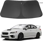 Windshield Sun Shade Custom Fit for 2008-2015 Subaru Impreza WRX/WRX STI Accessories Foldable Sunshade Sun Blocker Protect Car from Sun Rays & Heat Damage Keep Car Cooler