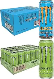 Monster Ultra Mango Loco Juice 24pk and Monster Ultra Paradise Green 24pk
