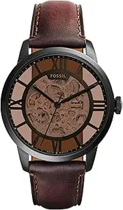 [FOSSIL] Townsman Men's Automatic Watch with Mechanical Movement and Skeleton Dial