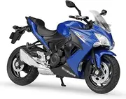 Motorcycle Model with Steering for Su&zu&ki GSX-S1000F 1:18 2017 Alloy Diecast Motorcycle Model Workable Shork-Absorber Toy Gifts Toy Collection