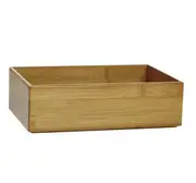 Bamboo Drawer Cosmetic Organizer Make Up Jewellery Box Lipstick Storage Solution