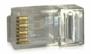 100 Pcs CAT5 Rj45 Connector Crimp On Network Connector