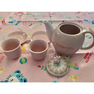 hello kitty 哈囉 凱蒂貓 三麗鷗 sanrio 中華 桃子 茶壺 茶壺組 杯子 茶杯 水杯 下午茶