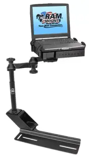 RAM Custom No-Drill Laptop Mount, 1991-2011 Crown Victoria, 2003-06 Sprinter Van