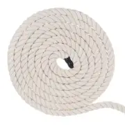 1 Inch x 50 Feet Natural Twisted Cotton Rope 3 Strand Strong Thick Cotton Rope