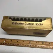 Plastic Shower Curtain Hooks, 12 S Shaped Brown for Bathroom from K-mart Vintage