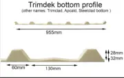 Infill Strips Trimdeck Bottom Strips Roofing Foam Seal Strips style BEIGE COLOUR