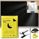 Blackout Blinds DIY No Drill Day Portable Window Shades Blackout Window Film for