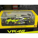 1:43 AUDI R8 LMS GT3 VALENTINO ROSSI SPARK SB511 羅西